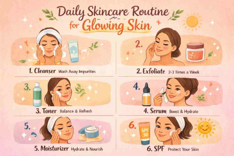 daily skincare routine for glowing skin
