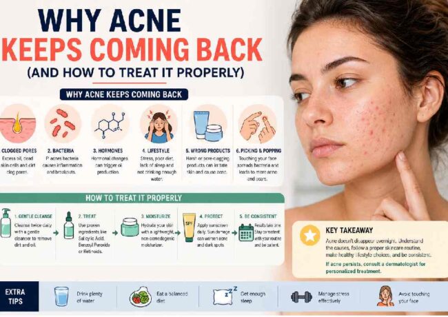 Why Acne Keeps Coming Back (And How to Treat It Properly)